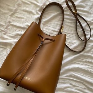 Lauren Ralph Lauren leather drawstring bag